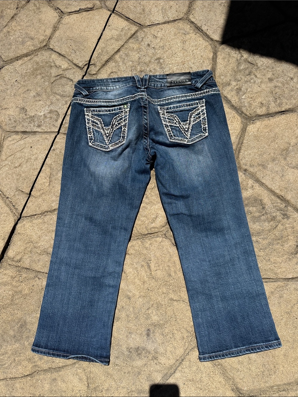 Vigoss Women’s Chelsea Capri Embroidered Back Pocket SZ 9/10 - Picture 7 of 7